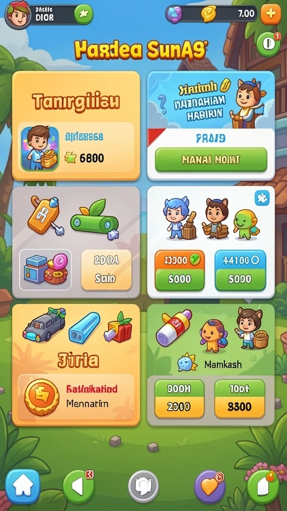 Karakter unik dengan kemampuan spesial.