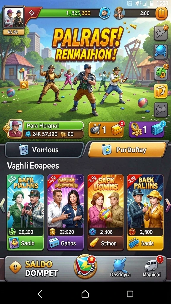 Tampilan awal permainan 567SLOTS yang memukau.