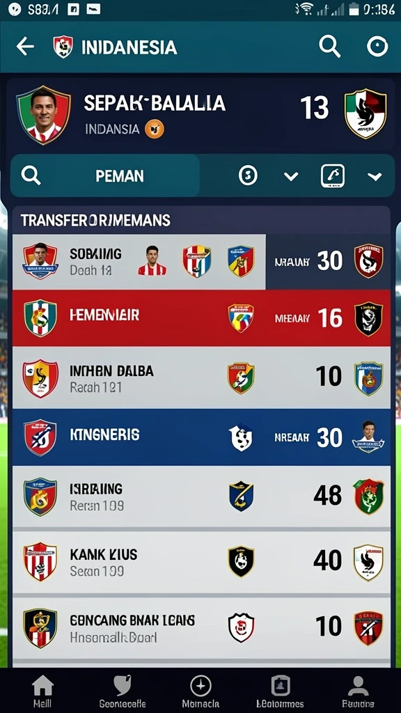 Tampilan awal antarmuka <strong>7777W</strong> yang menarik.