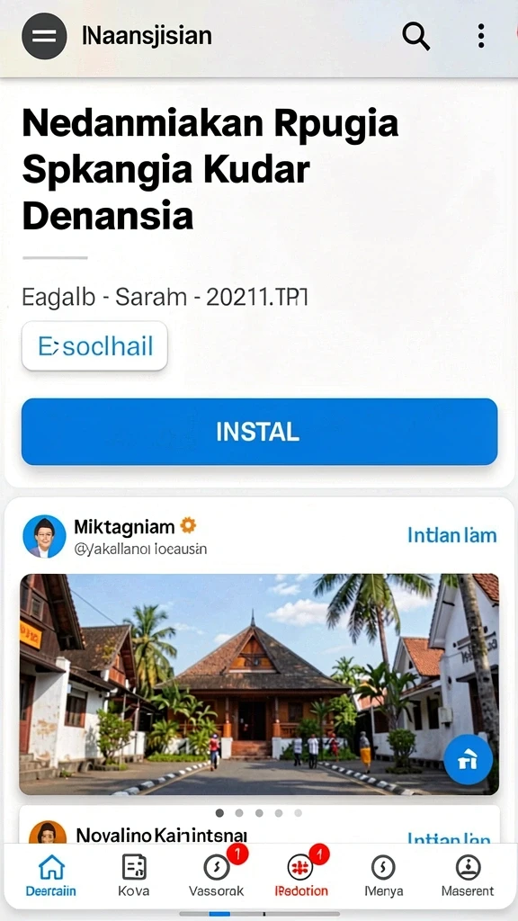 Tampilan awal aplikasi CAKRA777 yang menarik.