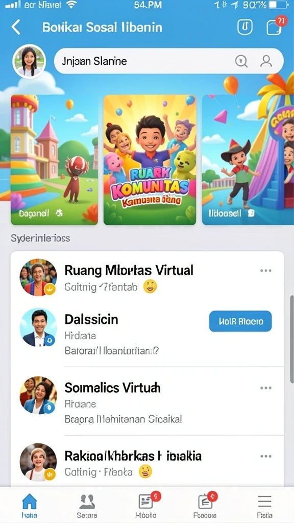 Tampilan awal yang menawan dan informatif.