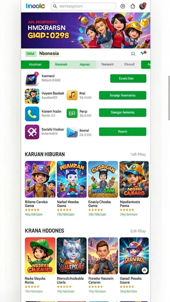 Gameplay seru dengan berbagai pilihan permainan.