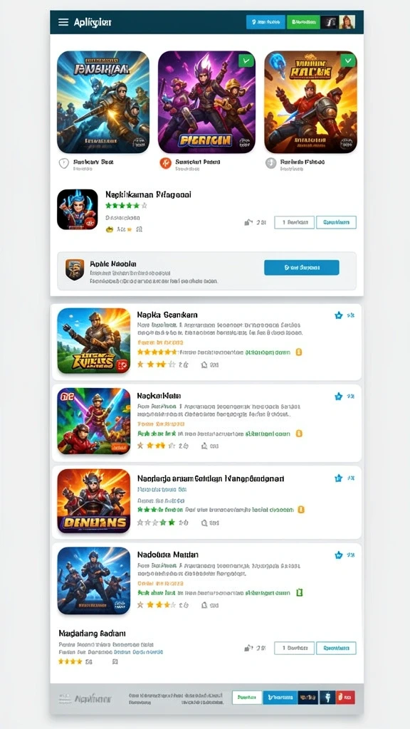 Gameplay seru dengan berbagai pilihan level menantang.