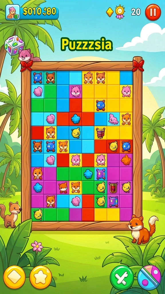 Screenshot saat pemain menghadapi tantangan level yang sulit.