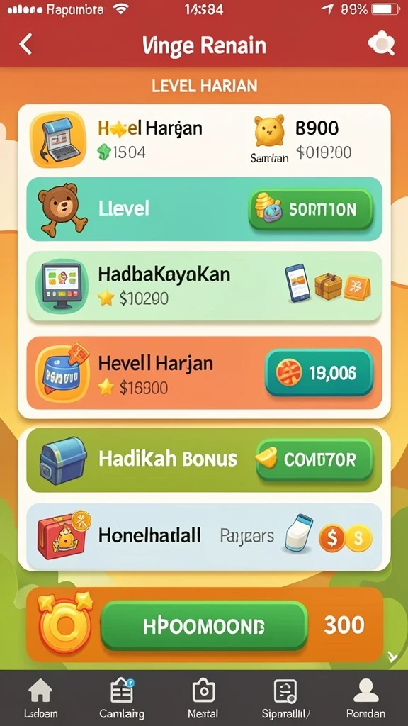 Tantangan level baru yang menunggu untuk dijelajahi.