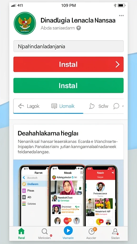 Tampilan antarmuka yang user-friendly.