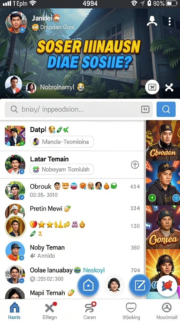 Fitur kompetisi online dengan tim.