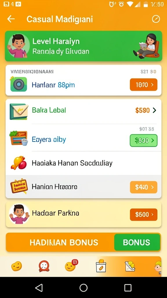 Screenshot menunjukkan arena permainan yang menantang.