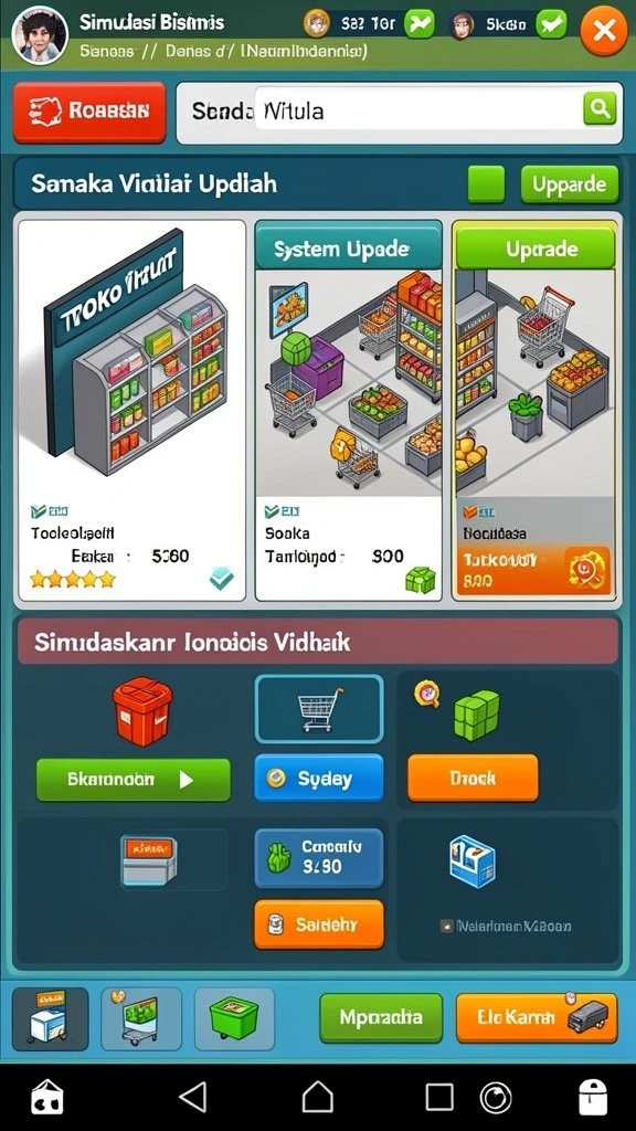 Tangkapan layar grafik yang menawan dan karakter unik.
