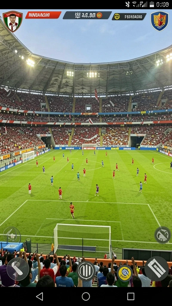 Screenshot menunjukkan suasana pertarungan di dalam game.