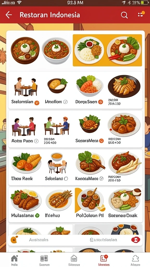 Tampilan antarmuka yang menarik dan user-friendly.