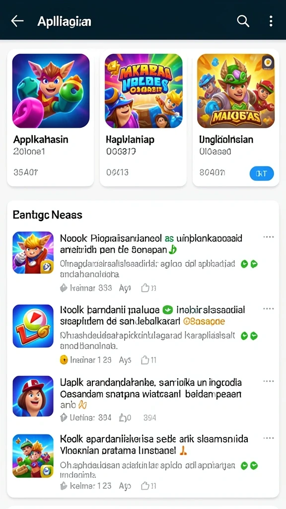 Tampilan awal yang menarik dan user-friendly.